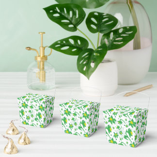 Narcis Geel Botanische Illustratiepatroon Bedankdoosjes