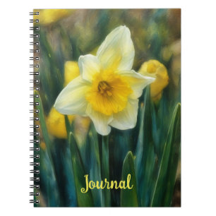 Narcis Gele Bloem Persoonlijk Dagboek Notitieboek