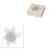 narcis hout geëtste stempel (Gestempeld)