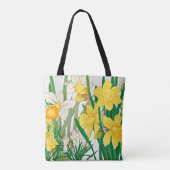 Narcis Houtsnede Schildering Draagtas (Achterkant)