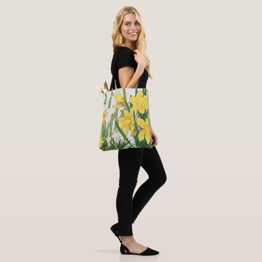 Narcis Houtsnede Schildering Draagtas (Op model)