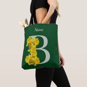 Narcis Monogram Eerste Letter B Persoonlijk Draagtas