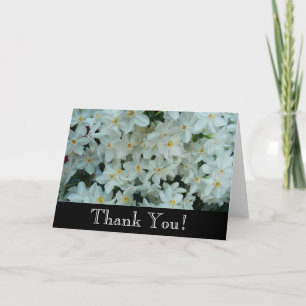 Narcis Paperwhite Delicate Witte Bloemen Bedankkaart