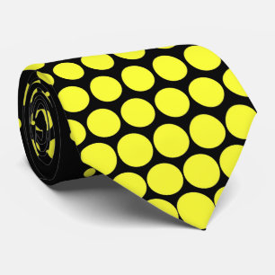 Narcis Techno Stippen Modern Zwart Stropdas