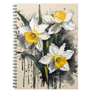 Narcis - Watercolor bloemen Notitieboek