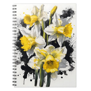 Narcis - Watercolor bloemen Notitieboek