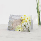 narcisse, coeur avec script invitation de douche n (Devant)