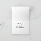 narcisse, coeur avec script merci carte de note (Intérieur)