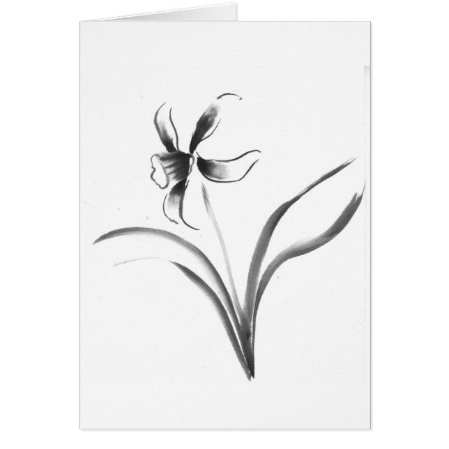 Narcisse, fleur de Sumi-e (Devant)