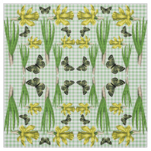 Narcissen in lente stof