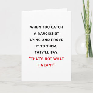 Narcissist Gaslighting Kaart