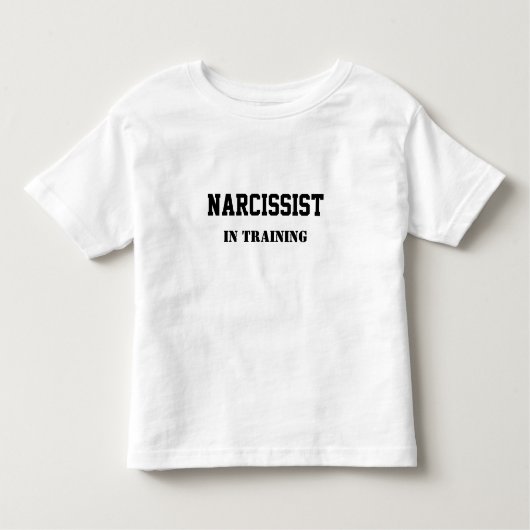 Narcissist in opleiding kinder shirts (Voorkant)