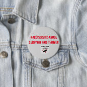Narcissistic Abuse Survivor en Thriver Button (In situ)