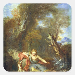 Narcissus, 1728 vierkante sticker