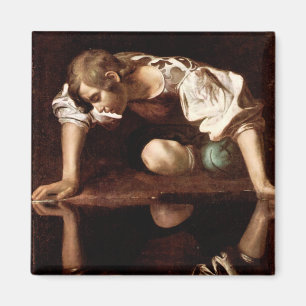 Narcissus Caravaggio Magneet