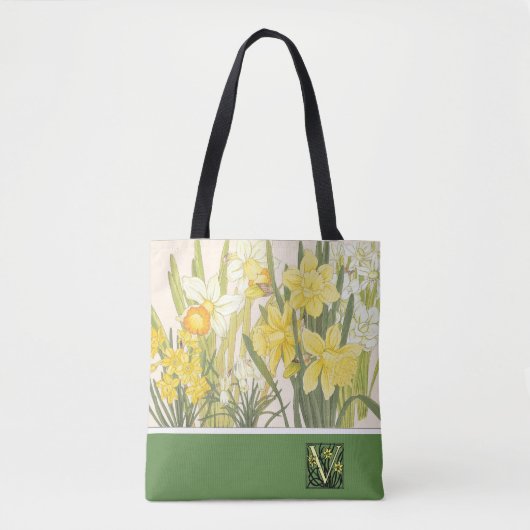 Narcissus, Daffodils en Jonquils Canvas tas (Voorkant)