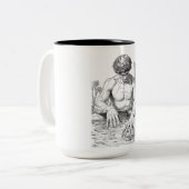 Narcissus Myth Minimalist Line Art Coffee Mug (Devant gauche)