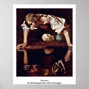 Narcissus van Michelangelo Merisi da Caravaggio Poster