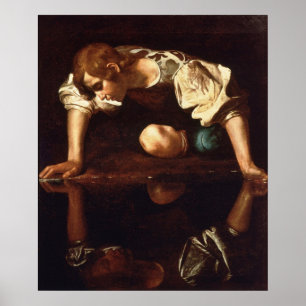 Narcissus van Michelangelo Merisi da Caravaggio Poster