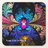 Narcissus Vierkante Kartonnen Onderzetter (Voorkant)