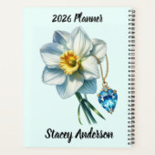 Narcissus & Zircon December Verse – 2026 Full-Year Planner (Achterkant)