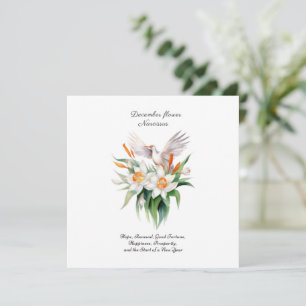 Narcissusbloem van december met bloemenvogel
