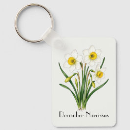 Narcissusbloemen in december sleutelhanger