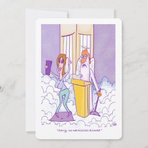 Narcist Funny Flat Kaart