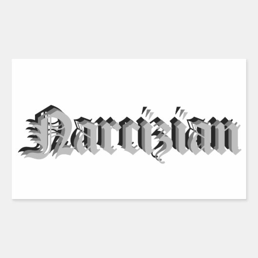 Narcizian naam sticker (Voorkant)