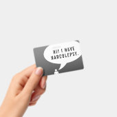 NARCOLEPSIE comic speech bubble Badge (Handheld)