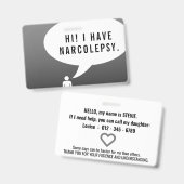 NARCOLEPSIE comic speech bubble Badge (Voor- en achterkant)