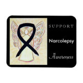 Narcolepsy Awareness Ribbon Angel Custom Magnet Magneet (Horizontaal)