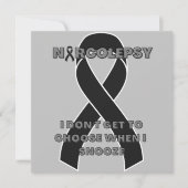 narcolepsy narcolepsy awareness ribbon Flat Card (Voorkant)