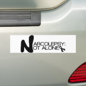 NARCOLEPSY: NIET ALONE™ Bumpersticker (Op auto)
