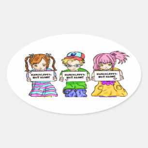 NARCOLEPSY : Sticker amusant PAS ALONE™