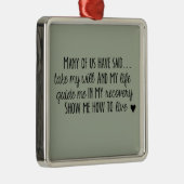Narcotics Anonymous 3rd Step Prayer Ornament (Rechts)