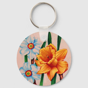 narctische bloemen sleutelhanger