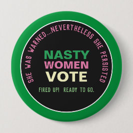 NARE VROUWEN STEMMEN 2024 Campaign Button (Pink Gr