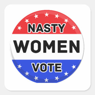 Nare vrouwen stemmen Vrouwen macht feministische Vierkante Sticker
