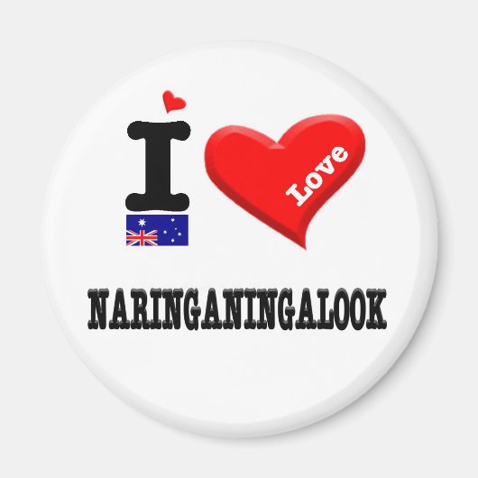 NARINGANINGALOOK - I Love Magneet (Voorkant)