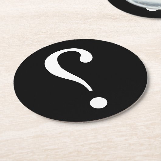 NARK MARK {ironicon} Ronde Kartonnen Onderzetter (Gebogen)