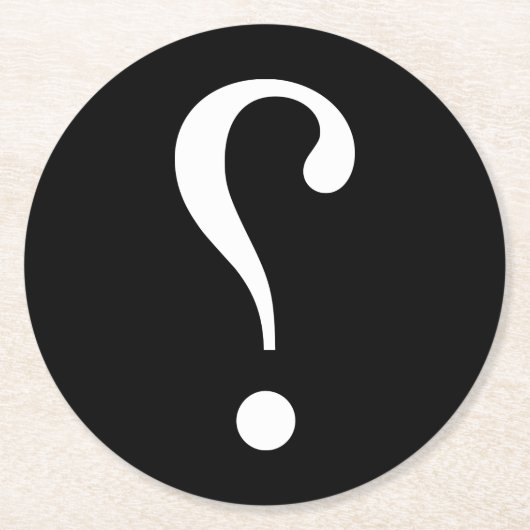 NARK MARK {ironicon} Ronde Kartonnen Onderzetter (Voorkant)