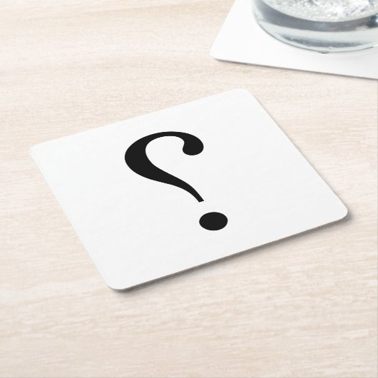 NARK MARK {ironicon} Vierkante Kartonnen Onderzetter (Schuin)