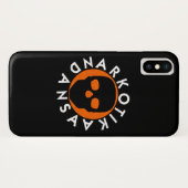 NARKOTIKA LIV coque orange iPhone X noir N3 (Dos (Horizontal))