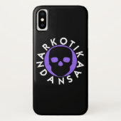 NARKOTIKA LIV Violet coque iPhone X noir N3 (Dos)