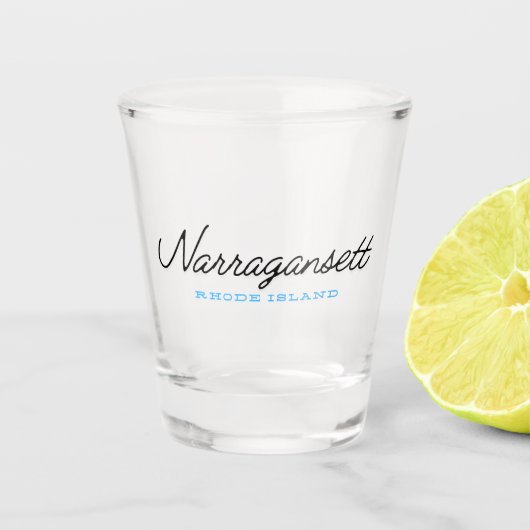 Narragansett Rhode Island Shot Glas (Voorkant)