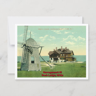 Narragansett RI Uitzicht jaren 1910 Briefkaart