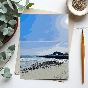 Narragansett Town Beach Rhode Island Schilderij Briefkaart