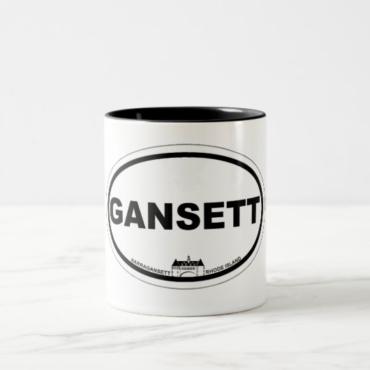 Narragansett. Tweekleurige Koffiemok (Center)