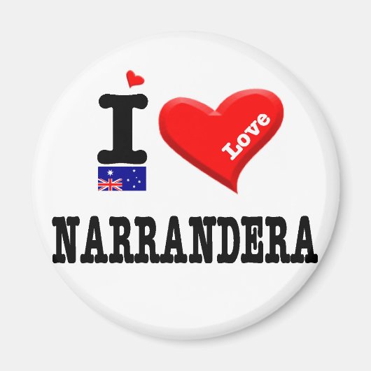 NARRANDERA - I Love Magneet (Voorkant)
